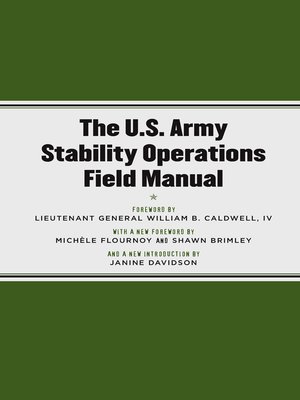 cover image of U.S. Army Stability Operations Field Manual